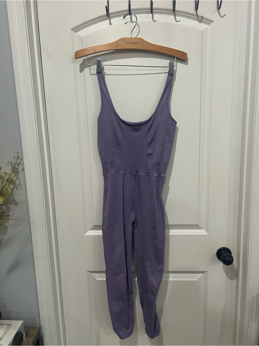Free People Lilac Ribbed Tank Good Karma Jumpsuit